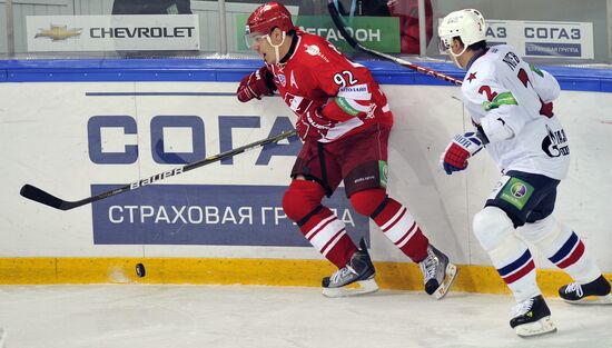 Ice Hockey. KHL. Spartak vs. SKA