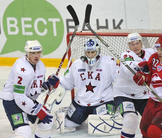 Ice Hockey. KHL. Spartak vs. SKA