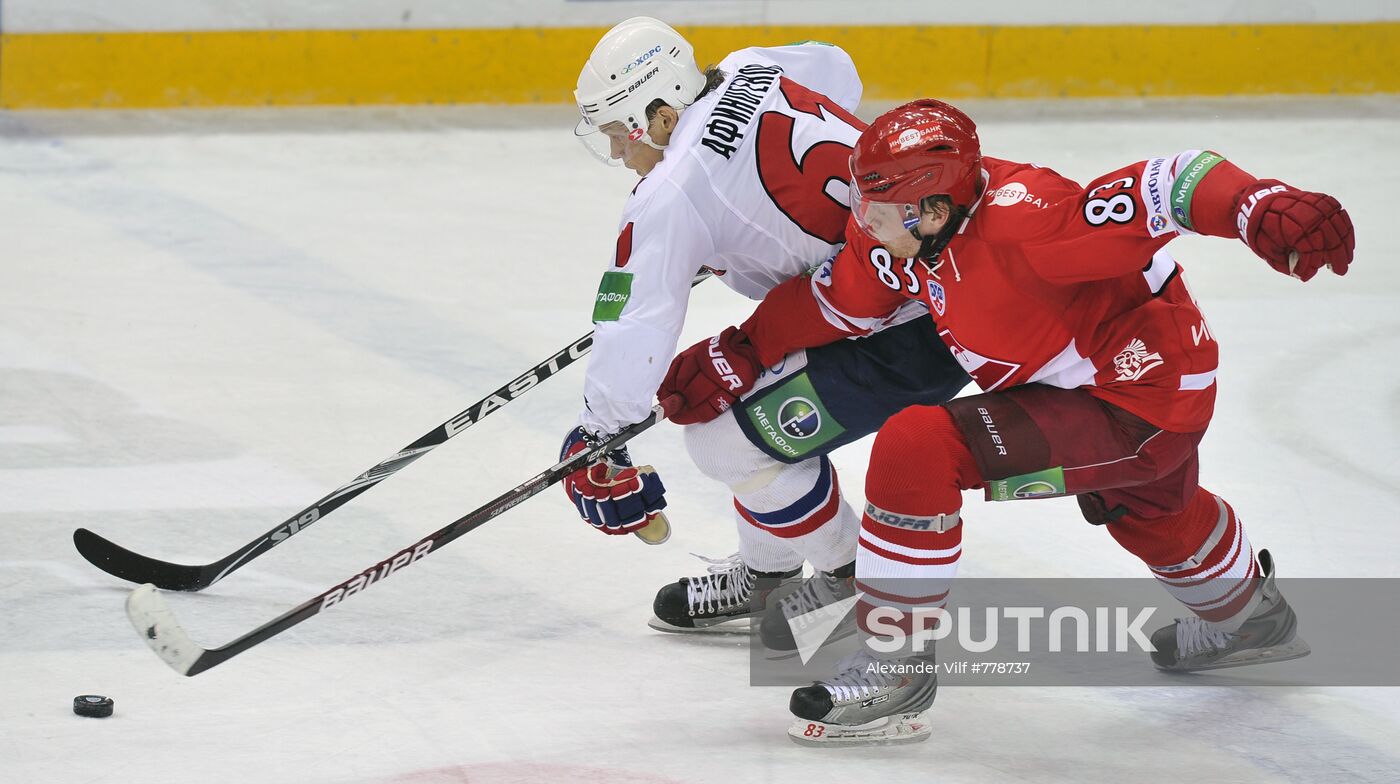 Ice Hockey. KHL. Spartak vs. SKA