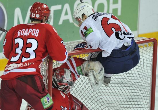 Hockey. KHL. Spartak vs SKA