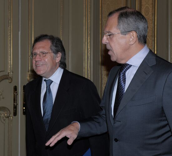 Sergei Lavrov meets Luis Leonardo Almargo Lemes