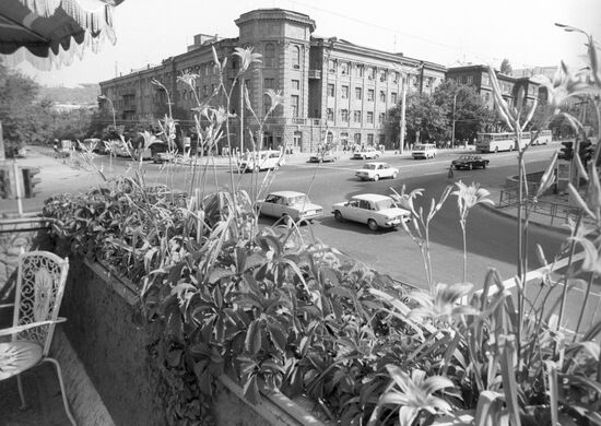 Abovyan Square in Armenia's capital Yerevan