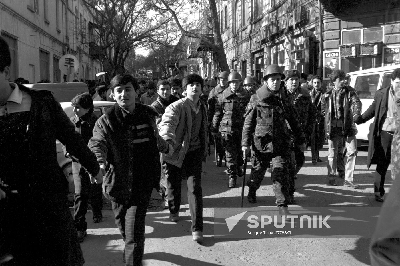 Soldiers of Popular Front of Azerbaijan