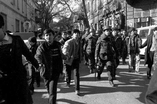 Soldiers of Popular Front of Azerbaijan