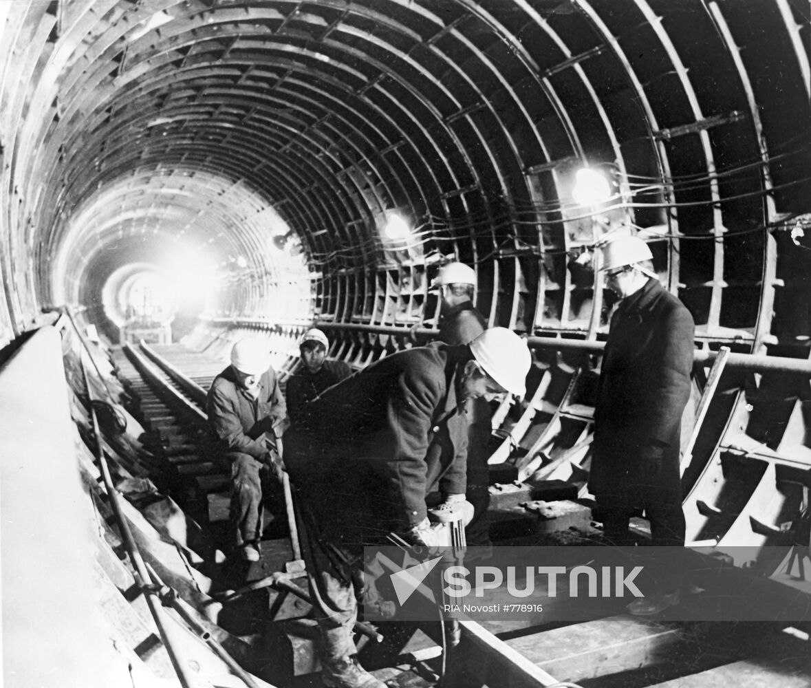 Subway construction in Prague