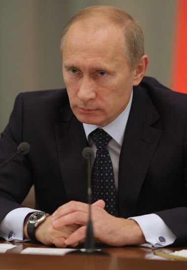 Vladimir Putin at meets with Public Organization Business Russia