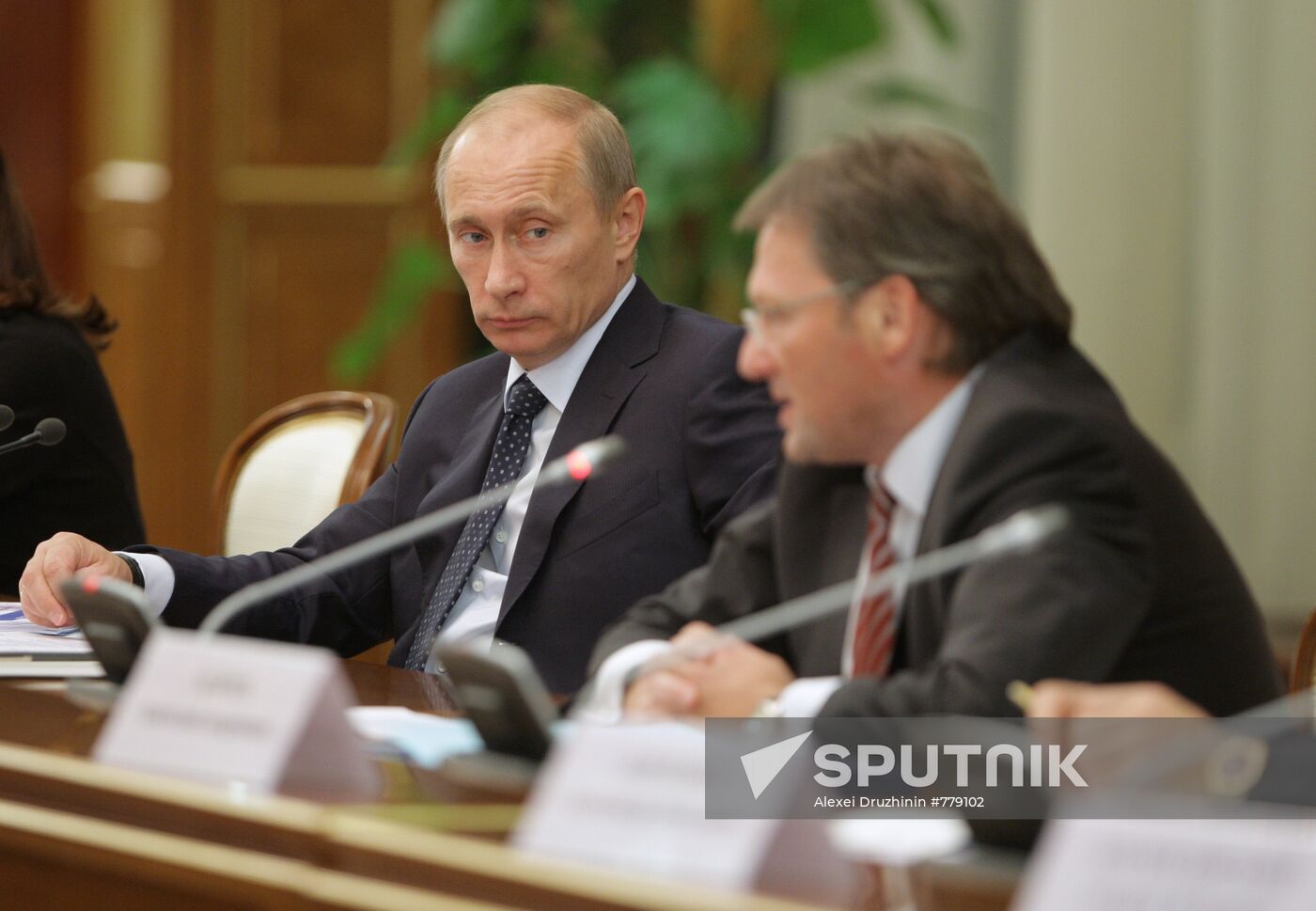 Vladimir Putin at meets with Public Organization Business Russia