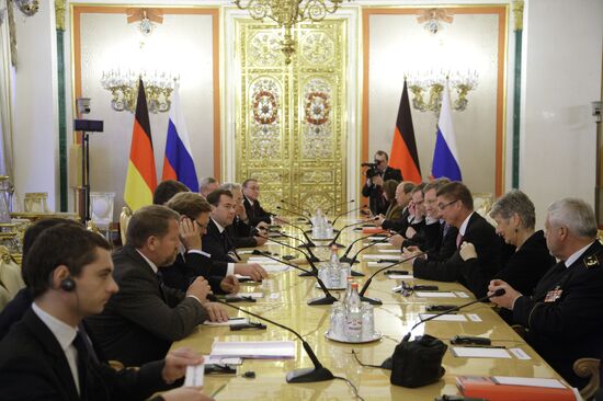 Dmitry Medvedev meets with Christian Wulff