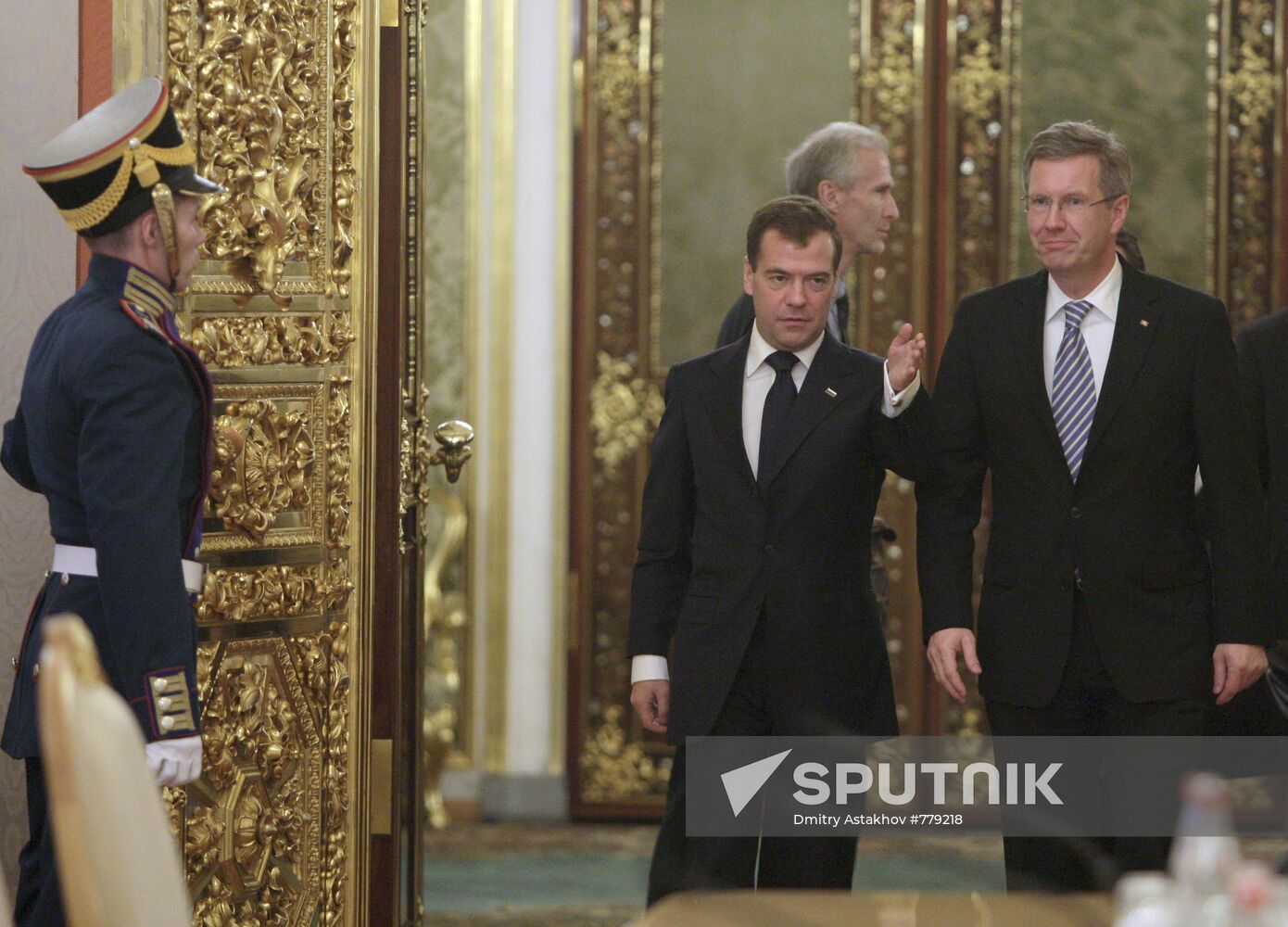 Dmitry Medvedev meets with Christian Wulff