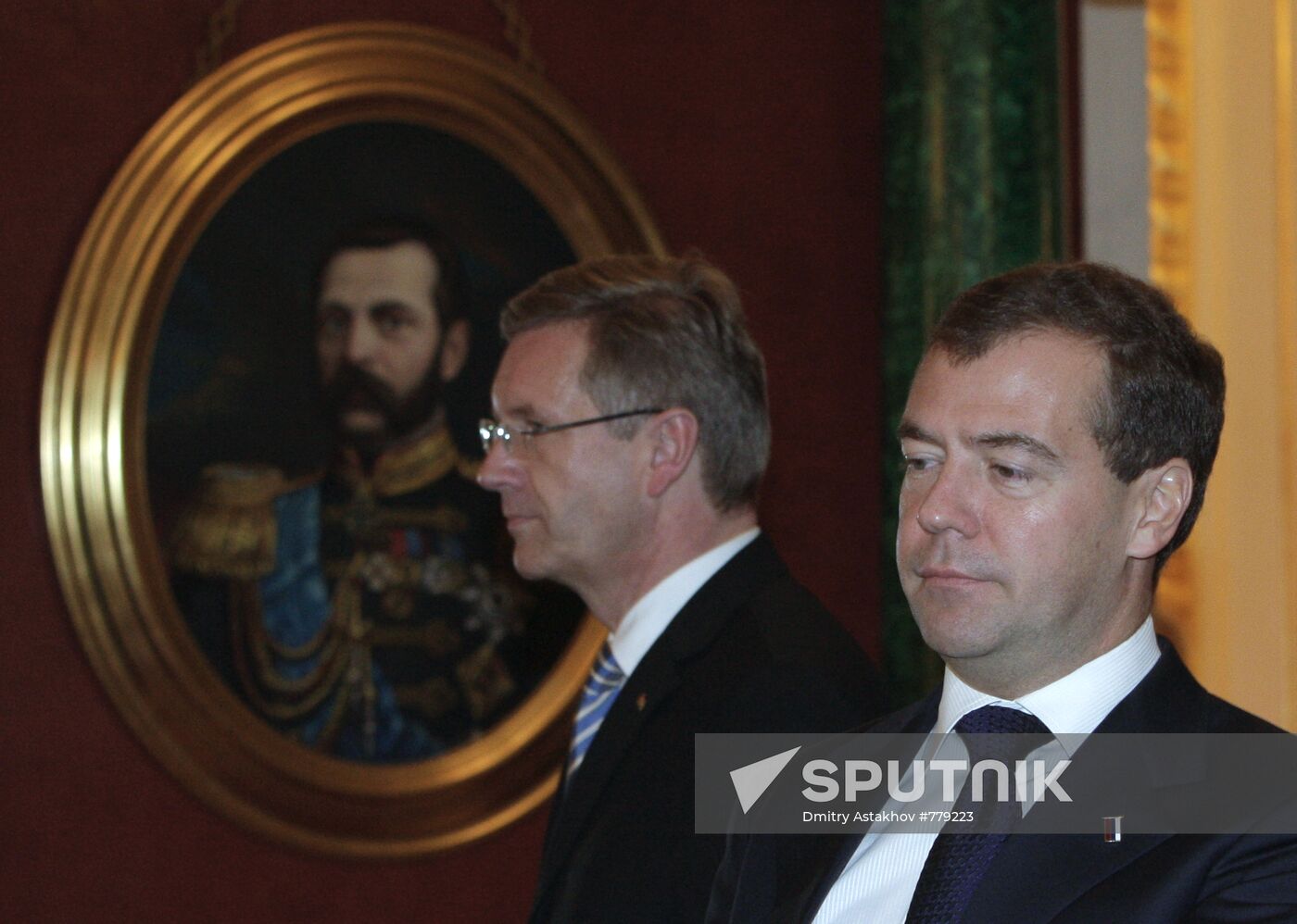 Dmitry Medvedev meets with Christian Wulff