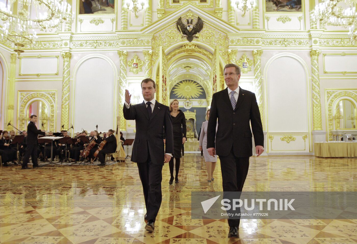 Dmitry Medvedev meets with Christian Wulff