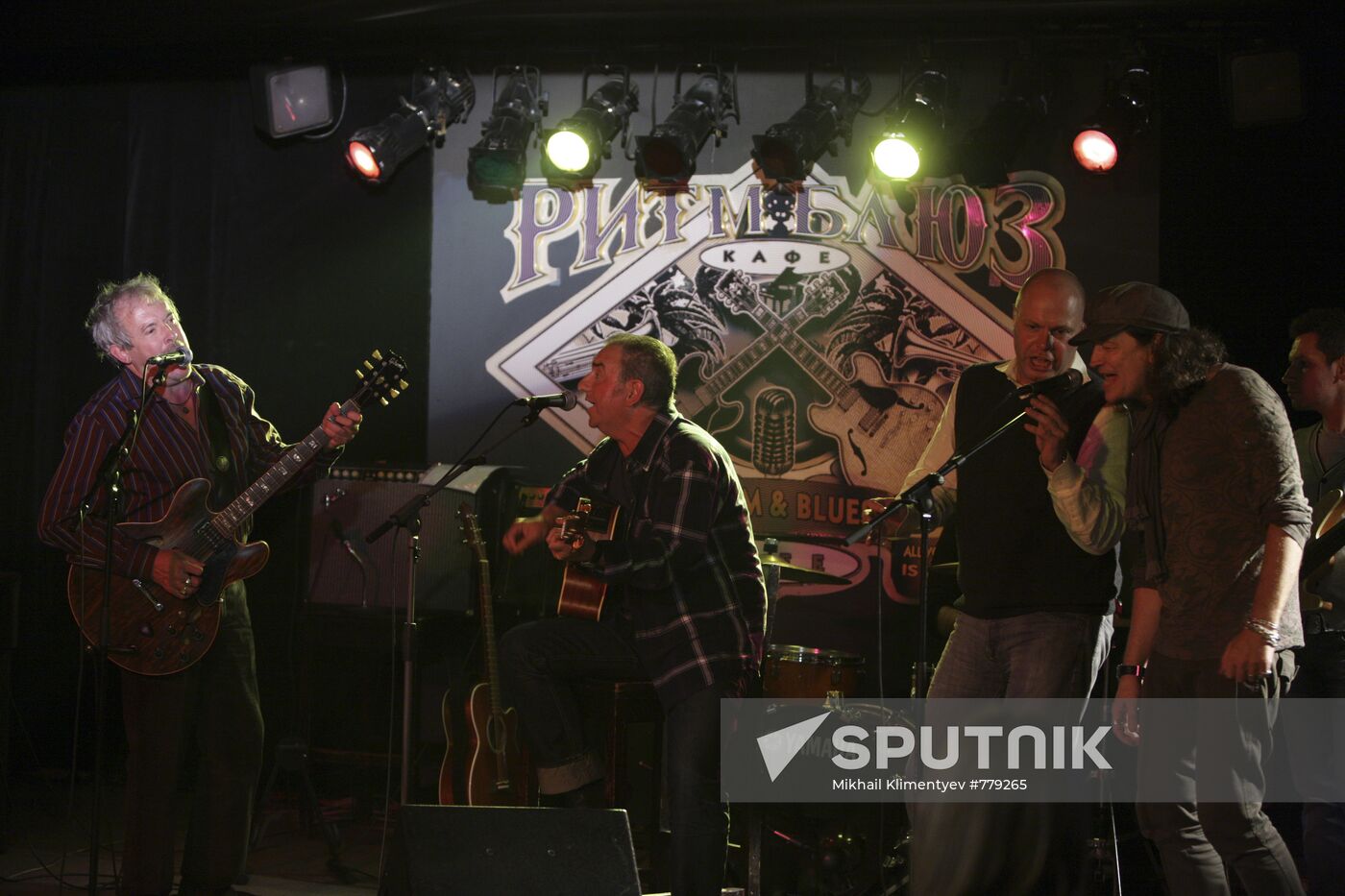Russian rock musicians perform at Rhythm & Blues Cafe