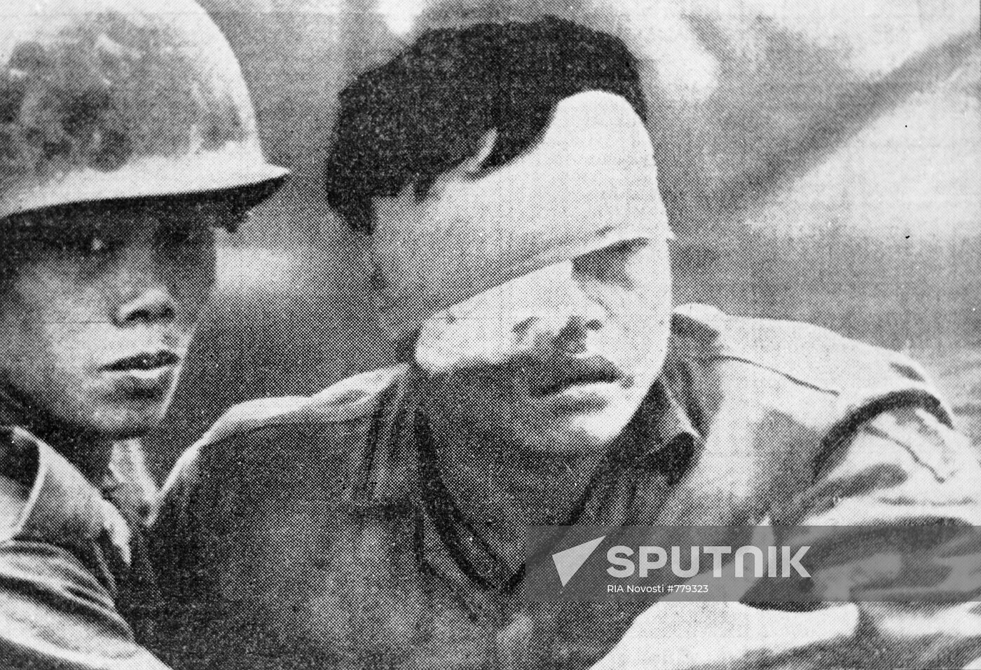 Wounded soldier of the Saigon army
