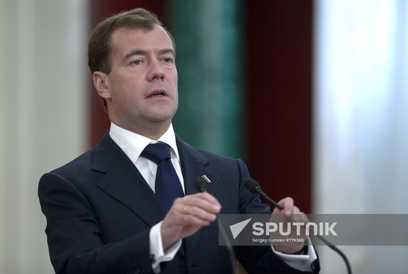 Dmitry Medvedev meets with Christian Wulff