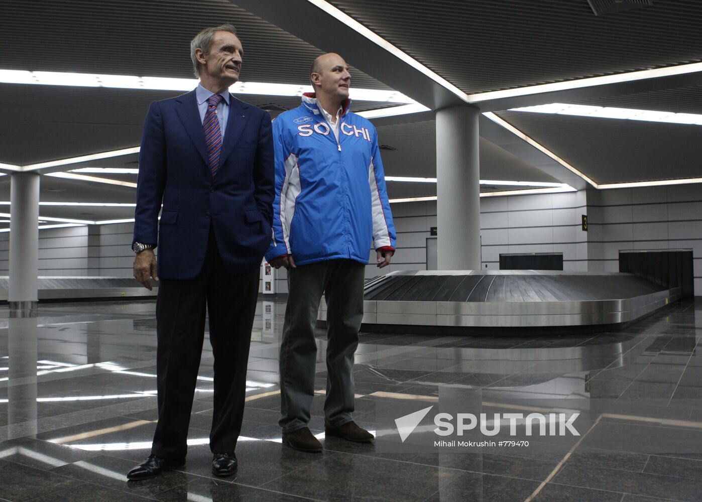 Jean-Claude Killy and Dmitry Chernyshenko