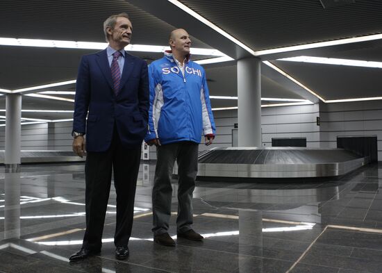 Jean-Claude Killy and Dmitry Chernyshenko