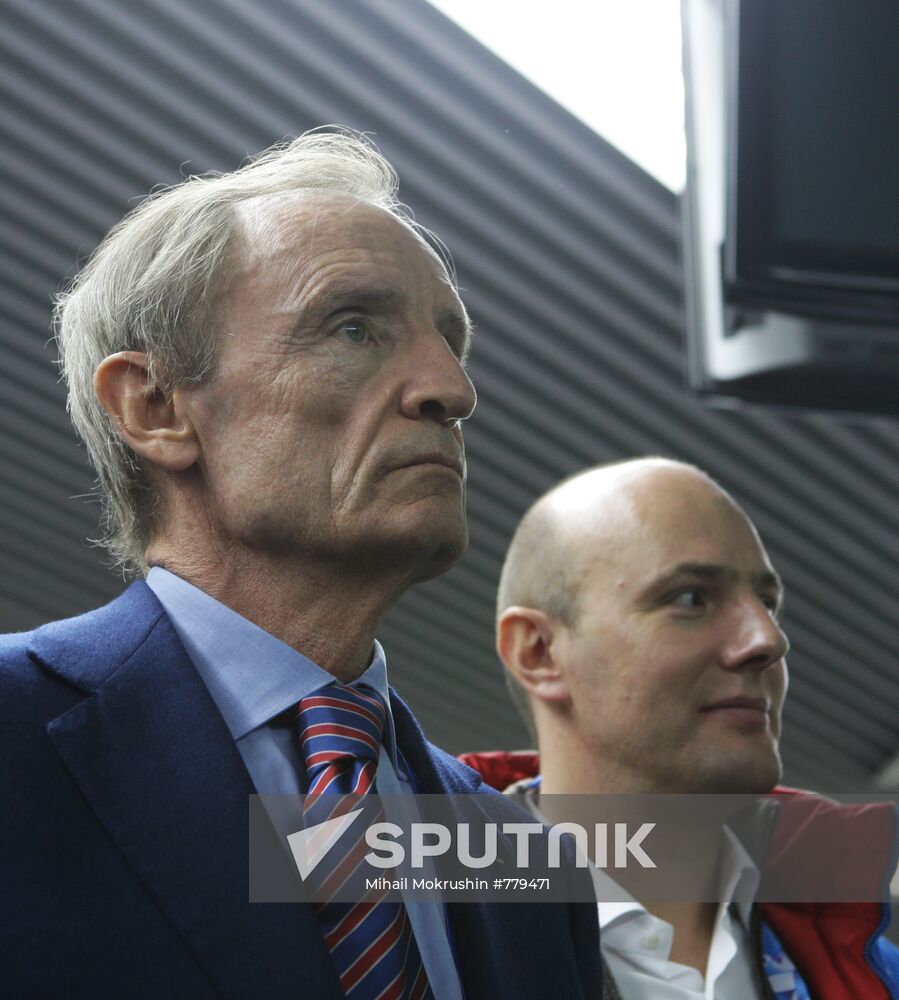 Jean-Claude Killy and Dmitry Chernyshenko