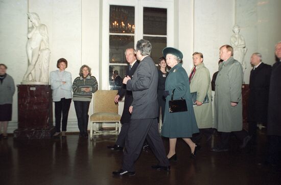 Queen Elizabeth II and Prince Philip visit State Hermitage
