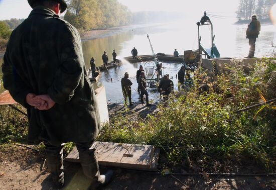 Catching traditional Christmas carps