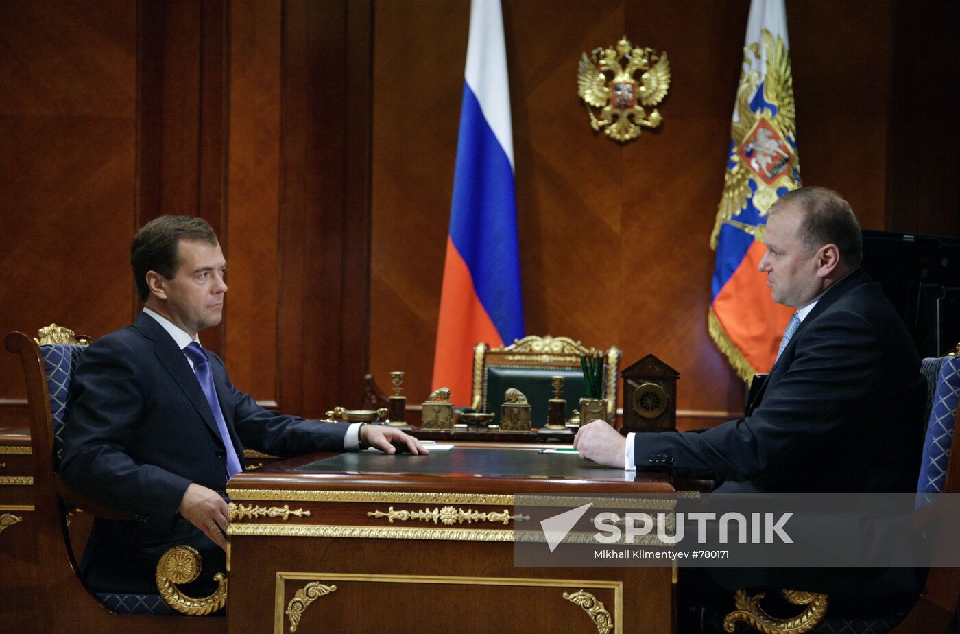 Dmitry Medvedev meets with Nikolai Tsukanov