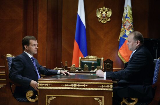 Dmitry Medvedev meets with Nikolai Tsukanov