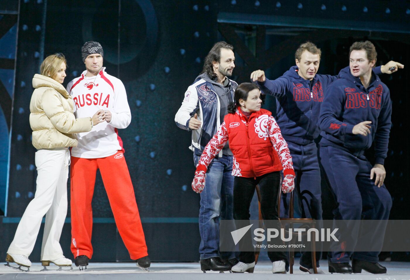 Dress rehearsal of Ogni Bolshogo Goroda (City Lights) play