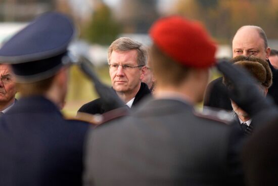 German President Christian Wulff in St. Petersburg
