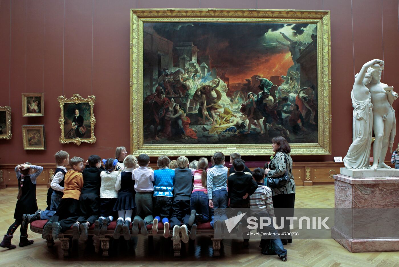 Karl Briullov's "The Last Day of Pompeii" in the Russian Museum