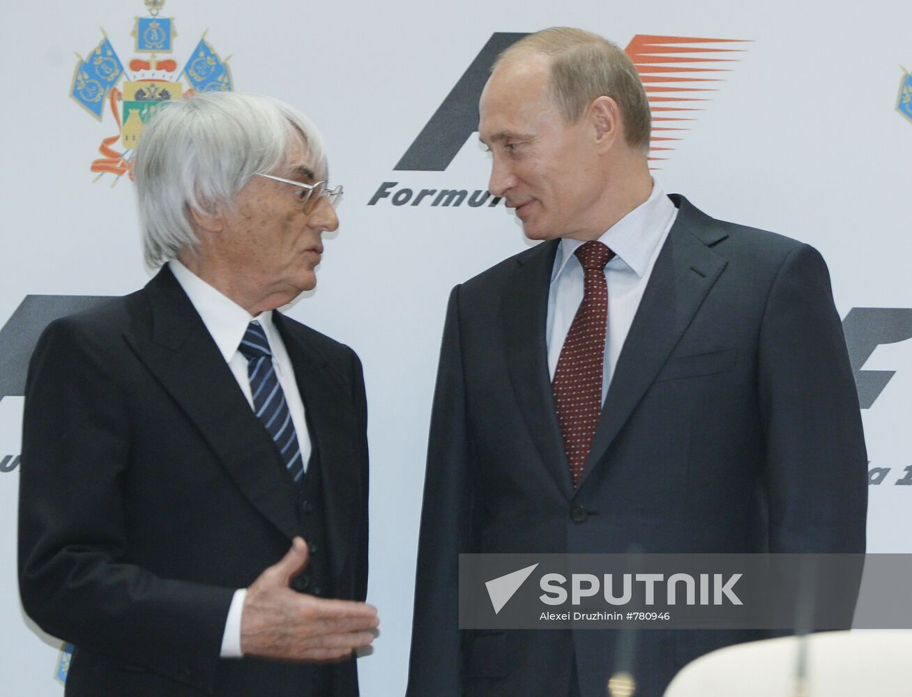 Vladimir Putin meets with Bernard Ecclestone