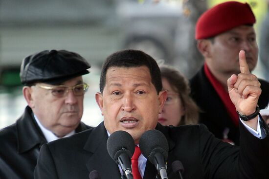 Ceremony of laying cornerstone of monument to Simon Bolivar