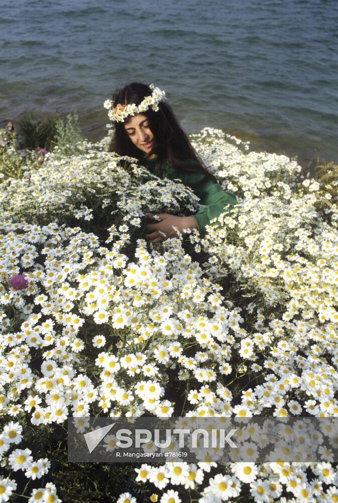 High-altitude Lake Sevan in Armenia