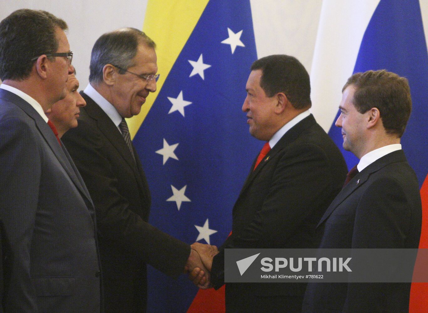 Dmitry Medvedev meets with Hugo Chavez