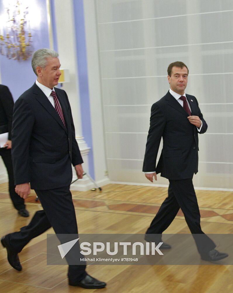 Dmitry Medvedev nominates Sergei Sobyanin for Moscow mayor