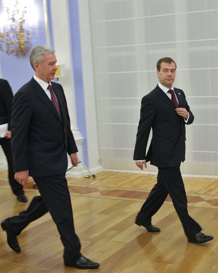 Dmitry Medvedev nominates Sergei Sobyanin for Moscow mayor