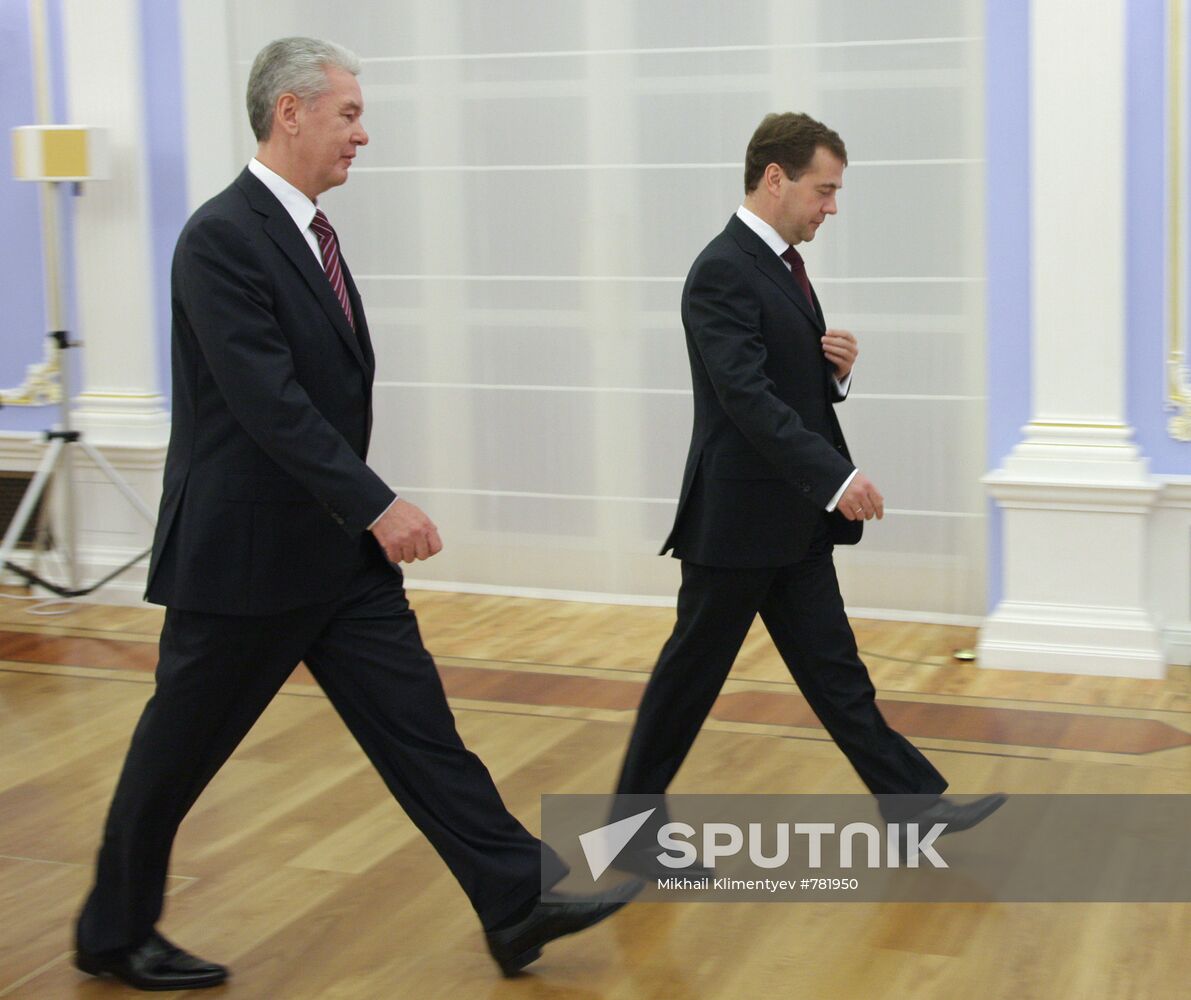 Dmitry Medvedev nominates Sergei Sobyanin for Moscow mayor