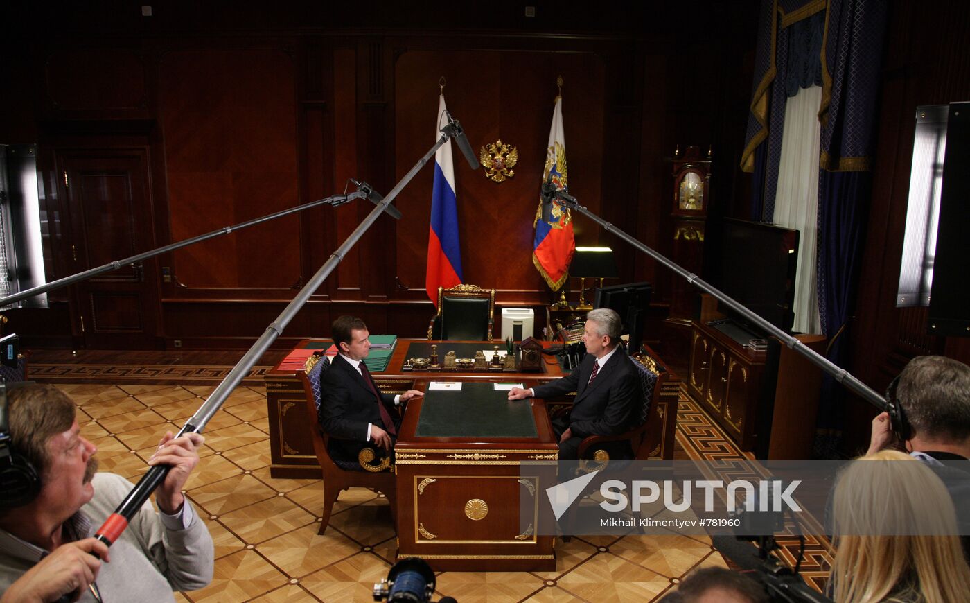 Dmitry Medvedev nominates Sergei Sobyanin for Moscow mayor