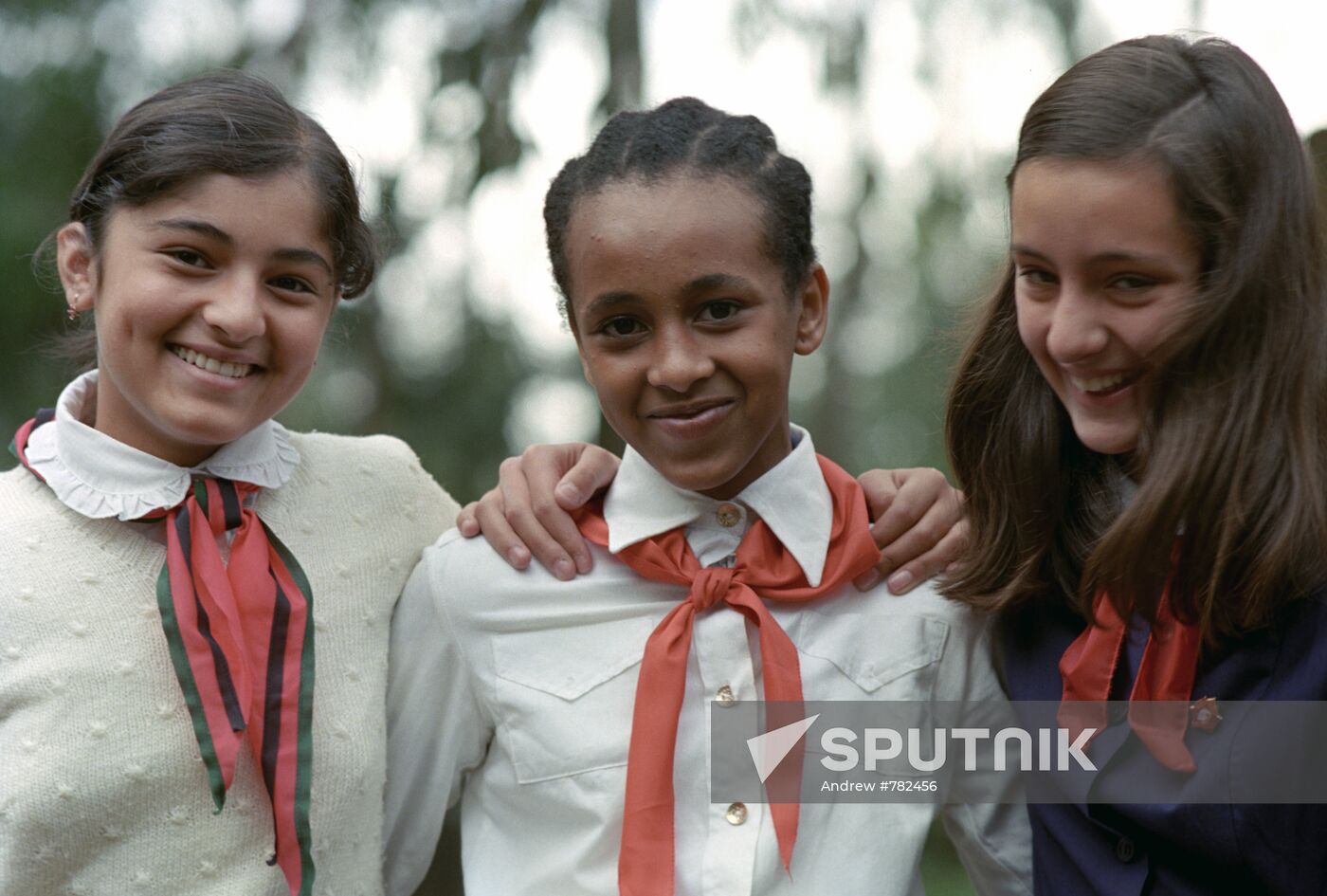 Students at Soviet Embassy Soviet school, Ethiopia