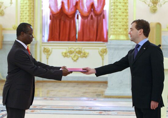 Dmitry Medvedev accepts ambassadors' credentials