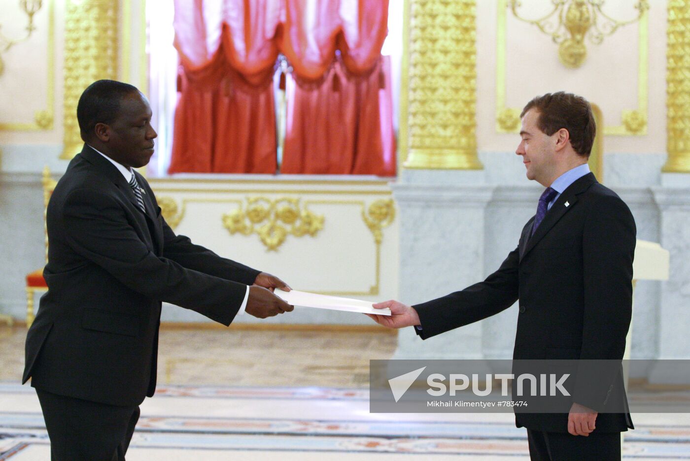 Dmitry Medvedev accepts ambassador credentials