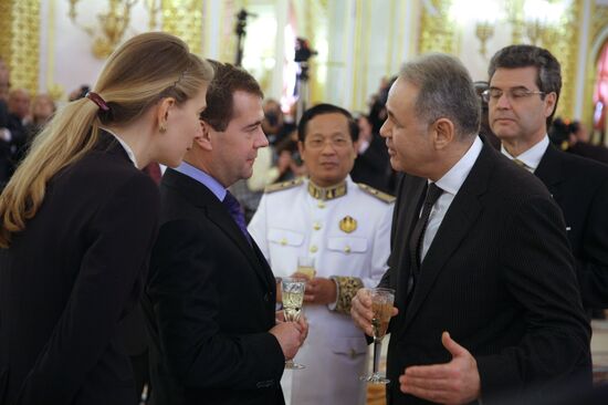 Dmitry Medvedev accepts ambassador credentials