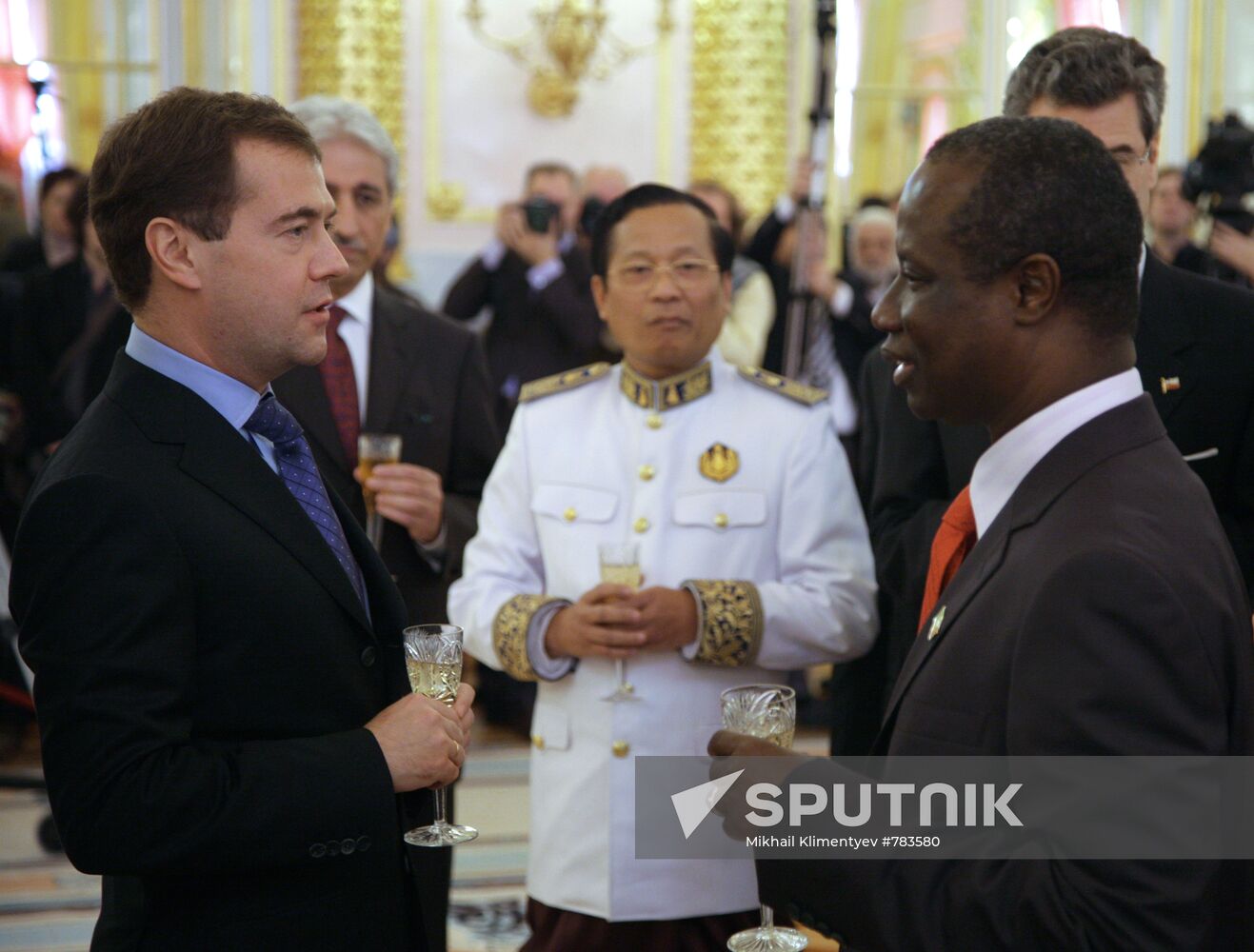 Dmitry Medvedev accepts ambassador credentials