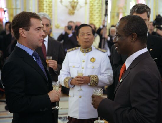 Dmitry Medvedev accepts ambassador credentials