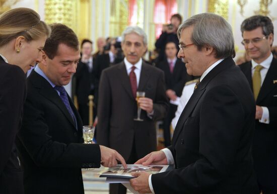 Dmitry Medvedev accepts ambassador credentials