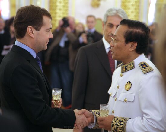 Dmitry Medvedev accepts ambassador credentials