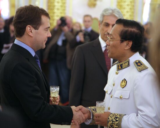 Dmitry Medvedev accepts ambassador credentials