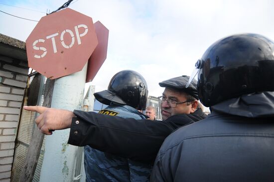 Rally against removal of garages in St. Petersburg