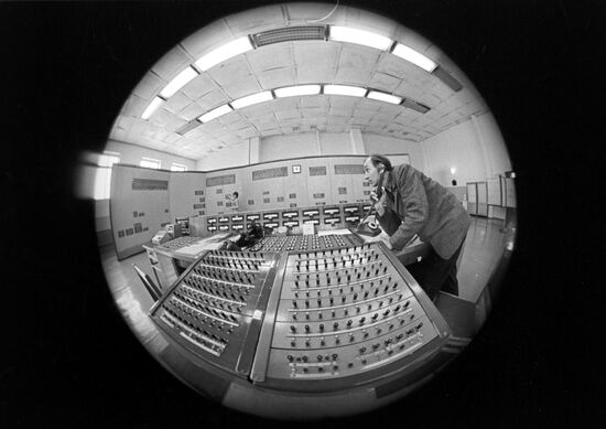 Electrical control board at Chelyabinsk Tube-Rolling Plant