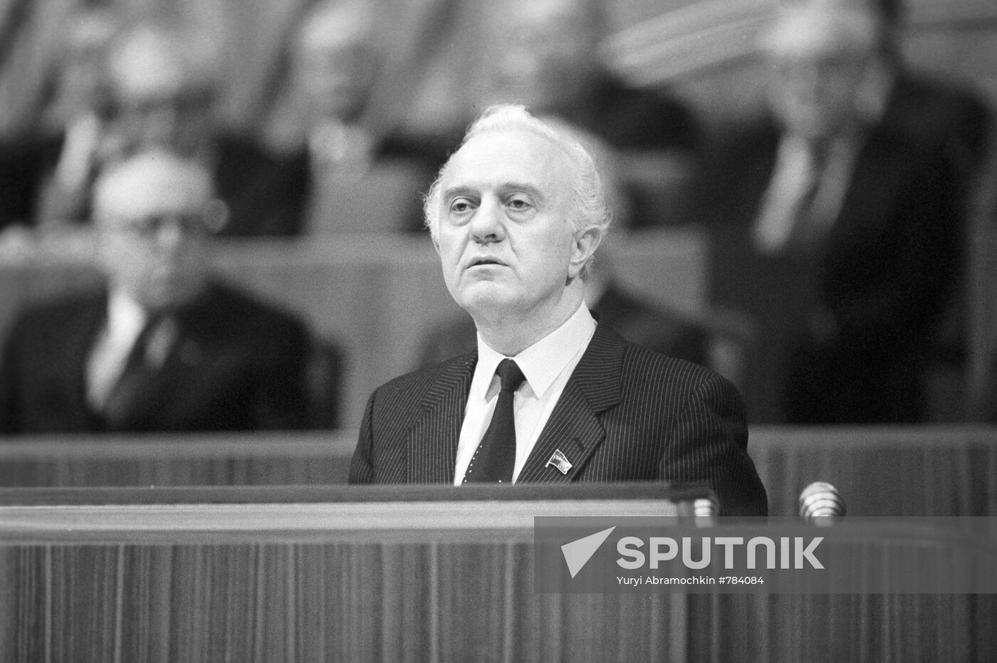 Soviet Foreign Minister Eduard Shevardnadze