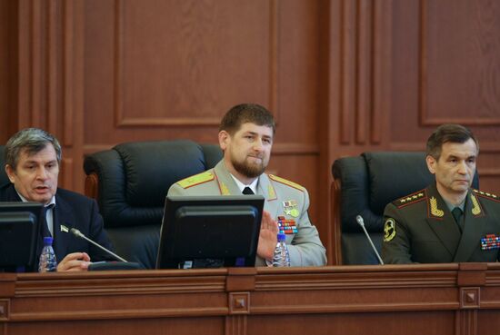 Dukuvakha Abdurakhmanov, Ramzan Kadyrov and Rashid Nurgaliyev