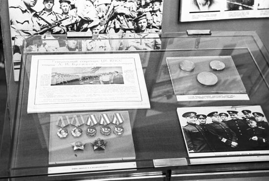 Combat awards and photos of war veterans
